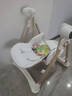 QCCOF電動(dòng)寶寶餐椅嬰兒0-6歲多功能二合一搖椅兒童折疊電動(dòng)餐椅餐桌椅 白【電動(dòng)搖椅+萬(wàn)向輪+可坐可躺】 PU墊+雙餐盤(pán)+護肩護胯+帶搖籃曲 曬單實(shí)拍圖