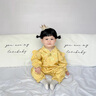 G.DUCKKIDS小黃鴨滿(mǎn)月嬰兒衣服秋裝百天周歲禮服女寶寶國風(fēng)旗袍連體衣春秋季 （有59碼）9201紅色 66cm 建議0-3個(gè)月8-13斤 曬單實(shí)拍圖