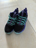 特步（XTEP）兒童童鞋戰眸男女童革網(wǎng)拼接透氣籃球鞋 黑/紫外光 37  曬單實(shí)拍圖