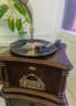 YTFY德國柏林之聲黑膠唱片機法式摩登復古留聲機客廳家用中古藍牙音響 胡桃色 曬單實(shí)拍圖