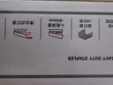 得力（deli）【超級爆款】60頁(yè)省力厚層大訂書(shū)機/訂書(shū)器 適配23/6~23/10訂書(shū)釘 白色0465 曬單實(shí)拍圖