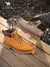 駱駝男鞋大黃靴秋季新款耐磨抓地厚底城市戶(hù)外經(jīng)典復古工裝靴 G15W136028 米灰 41 曬單實(shí)拍圖
