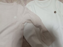 Q21【厚暖】小暖皮兒童保暖內(nèi)衣男女童貼身加厚秋衣透氣不悶汗 奶咖色-單上衣 120 曬單實(shí)拍圖
