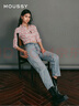 moussy【熱銷爆款】褲王新款直筒水洗毛邊牛仔褲010GAS11-5440 藍色 L 曬單實拍圖