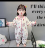 帕皮猴兒童連體睡衣珊瑚絨女寶寶秋冬季加絨加厚法蘭絨爬服卡通嬰兒睡袋 粉色雙層 90 碼建議1-2歲（身高85左右） 曬單實(shí)拍圖
