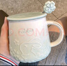 茶花谷杯子陶瓷帶蓋帶勺子馬克杯家用女辦公室水杯情侶咖啡早餐牛奶杯男 曬單實(shí)拍圖