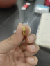 賽菲爾黃金耳環(huán)女足金雙排仿鉆耳圈耳飾禮物 一對(duì) 約1.55克 曬單實(shí)拍圖