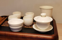 鈺銓龍門(mén) 羊脂玉瓷上釉不倒杯 德化陶瓷家用個(gè)人專(zhuān)用品茗杯大容量喝茶杯 上釉不倒杯-4杯 曬單實(shí)拍圖