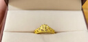 周生生 足金愛(ài)情密語(yǔ)皇冠黃金戒指開(kāi)口戒金飾品90227R計價(jià) 2.97克(含工費100元) 曬單實(shí)拍圖