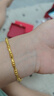 水貝黃金足金999竹節金葉手鏈女款送老婆送女友節日禮物 竹節金葉手鏈金重約2.4克 多退少補 曬單實(shí)拍圖