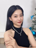 百年老鳳祥純銀淡水珍珠項鏈女款頸鏈飾品母親節(jié)送媽媽送女友禮物 珍愛三件套項鏈+手鏈+耳環(huán) 曬單實拍圖