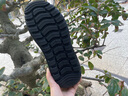 夢(mèng)特嬌（MONTAGUT）男鞋復古百搭頭層牛皮磨砂商務(wù)休閑皮鞋男系帶氣墊減震大頭工裝鞋 黑色（皮鞋碼） 41 曬單實(shí)拍圖