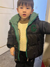 木木屋（mumuwu）品牌童裝兒童羽絨服男童冬裝保暖外套帥氣中小童面包服白鴨絨上衣 綠色 90 適合80-90年齡1-2歲左右 曬單實(shí)拍圖