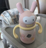 babycare兒童保溫杯嬰幼兒學(xué)飲寶寶吸管杯316L不銹鋼保溫杯幼兒園保溫水壺 贈直通吸嘴-把手款 歐珀粉 300ml 曬單實(shí)拍圖