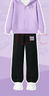 真維斯女童秋季套裝兒童春秋裝2025連帽開(kāi)衫兩件套童裝女大童休閑衛褲秋 【時(shí)尚套裝】淺紫/J幸運兔K-醬紫/J幸運兔K 140 曬單實(shí)拍圖