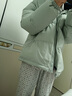 真維斯羽絨服男小清新冬季80白鴨絨加厚保暖立領(lǐng)面包服霧霾藍情侶外套潮 霧霾藍 XL 曬單實(shí)拍圖