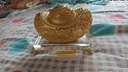 大明銅匠花絲元寶銅擺件客廳玄關(guān)辦公室創(chuàng  )意裝飾品高檔大堂開(kāi)業(yè)喬遷禮品 曬單實(shí)拍圖
