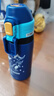 象?。╖O JIRUSHI）兒童保溫杯戶(hù)外不銹鋼吸管杯帶杯套彈蓋保冷杯子學(xué)生送禮物CKE36 曬單實(shí)拍圖