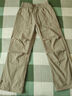 雪中飛羽絨褲春季松緊腰女士長(cháng)褲保暖加絨褲純色時(shí)尚百搭防寒保暖直筒褲 卡其色 L (170) 曬單實(shí)拍圖