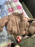 坦博爾短款立領(lǐng)輕暖寬松顯瘦女士羽絨面包服TBF530328T 濃香可可 165  曬單實(shí)拍圖