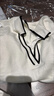 皮爾卡丹（pierre cardin）2024春秋100羊毛衫女寬松小香風(fēng)翻領(lǐng)毛衣軟糯針織打底衫氣質(zhì)百搭 白色 M 曬單實(shí)拍圖