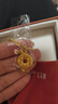 周生生黃金吊墜 足金男款女款不含項鏈 情侶生日禮物91007P計價 4.3克 曬單實拍圖