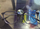 依視路（ESSILOR） 鉆晶系列高清耐磨防藍光近視薄鏡片配度數眼鏡架男女鏡框 現片2片裝 來(lái)架加工 鏡框+依視路膜巖高清1.60現片 曬單實(shí)拍圖