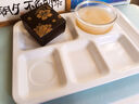 廚萬雅密胺快餐盤圓形六格仿瓷打餐盤商用工廠學(xué)校飯?zhí)貌捅P餐具餐盒 曬單實拍圖