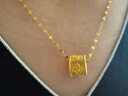 周大福陳星旭同款金絲織錦四葉草足金黃金吊墜(工費(fèi)520)約4.7g EOF1713 曬單實(shí)拍圖