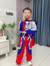 ULTRAMAN奧特曼衣服男童加絨加厚發(fā)光冬裝兒童賽羅男孩冬季套裝蜘蛛俠童裝 【賽羅】（發(fā)光眼鏡胸燈） 130 【建議身高120-130cm】 曬單實(shí)拍圖