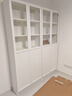 宜家（IKEA）BILLY畢利玻璃門(mén)書(shū)柜帶門(mén)落地收納客廳置物柜儲物柜書(shū)架 2門(mén)白色80x30x202cm 曬單實(shí)拍圖