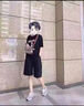 麓格立 工裝短褲女夏季涼感薄款運動(dòng)速干外穿冰絲寬松顯瘦休閑五分褲 工裝短褲黑色 3XL 【建議160-180斤】卡碼拍大 曬單實(shí)拍圖