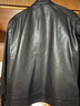 哈吉斯（HAZZYS）男裝 秋款時(shí)尚外套【羊皮革】機車(chē)真皮皮衣男ALVZU0CDF95 黑色BK 2XL (185/104A 52) 曬單實(shí)拍圖