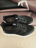 足力健老人鞋中老年輕便休閑散步鞋2431380J 男 黑色 43 曬單實拍圖