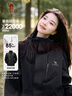 駱駝（CAMEL）羽絨內膽三合一防水加絨三防沖鋒衣AD22263513A黑色,女M 曬單實(shí)拍圖