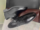 高哥增高皮鞋男士正裝結(jié)婚鞋子加絨真皮商務(wù)德比鞋冬季內(nèi)增高男鞋10cm 經(jīng)典款黑【增高6.5cm】 GD088 38 曬單實(shí)拍圖