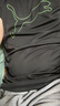 彪馬（PUMA）吸濕速干羽毛球休閑短袖T恤男子夏季健身運動(dòng)上衣 520315 黑色-熒光綠-51 M (175/96A) 曬單實(shí)拍圖