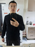 布先生明星同款秋冬季可機洗純羊毛衫男士毛衣 鋼琴黑 M-170 曬單實(shí)拍圖