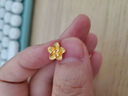 周六福黃金耳釘女足金999花卉耳飾耳針節(jié)日禮物 計(jì)價(jià) 2.29g 曬單實(shí)拍圖