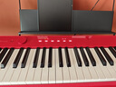 卡西歐（CASIO）電鋼琴便攜PX-S1100/PXS3100重錘88鍵智能觸屏火星紅成人專(zhuān)業(yè)考級 PXS1100紅官方標配 曬單實(shí)拍圖