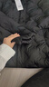 森馬（Semir）羽絨服女冬季薄款90絨子防潑水防風千鳥格設計感外套101724113012 曬單實拍圖