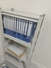 雙將文件柜辦公室資料架憑證檔案收納架落地多層財務(wù)會(huì )計儲物架置物架 長(cháng)60cm*寬30cm*高118cm四層白色 曬單實(shí)拍圖