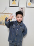 馬克華菲童裝男童套裝秋裝兒童牛仔外套春秋款2025新款男孩秋季帥氣中大童 藍K01+藍K01 110 曬單實(shí)拍圖