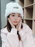 viney冬季帽子女保暖針織毛線(xiàn)帽毛絨冷帽防寒生日三八38女神節禮物老婆 【白色】3.8節送媽媽高檔白色護耳 高顏值百搭洋氣大頭圍包頭帽 曬單實(shí)拍圖