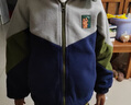 左西童裝兒童搖粒絨外套2025新款男童加絨秋冬裝內(nèi)搭男孩上衣洋氣 藏青色【雙面搖粒絨 不易起球】 140 建議身高140cm左右 曬單實(shí)拍圖