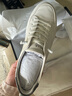 百麗（Belle）張凌赫同款時(shí)尚百搭小白鞋春新商場(chǎng)款免系帶休閑板鞋8XD01CM5預售 白/灰 43 (265mm) 曬單實(shí)拍圖