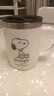 史努比（SNOOPY）保溫杯 帶手柄不銹鋼辦公保溫杯水杯可愛(ài)杯子情侶杯420ML 白色 曬單實(shí)拍圖