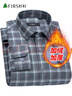 杉杉加絨襯衫男  中年純棉格子襯衣男商務(wù)休閑 A1188-3加絨款 41  曬單實(shí)拍圖