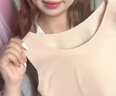 婷美無(wú)痕粉底液紙片內衣女士顯小胸顯瘦束胸隱形背心式大碼文胸罩 曬單實(shí)拍圖