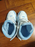 喬丹女大童加絨棉鞋兒童冬季休閑鞋子中幫搭扣童鞋 象牙色/月牙藍34 曬單實(shí)拍圖